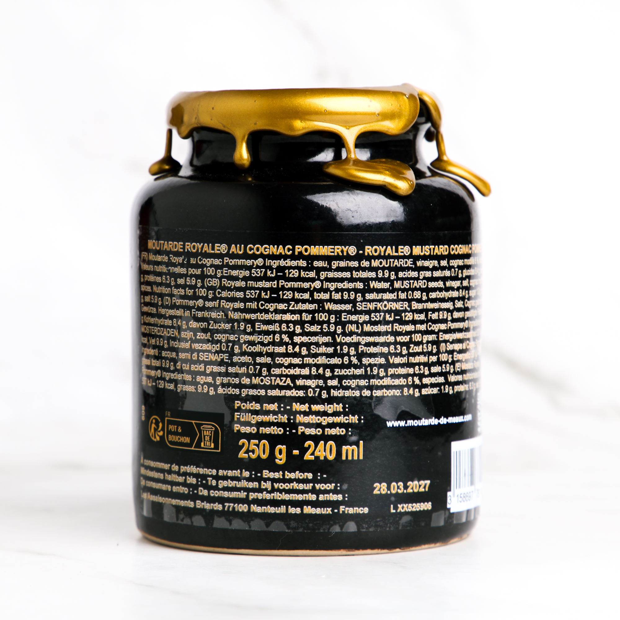 Mustard with Cognac "Moutarde Royale" - Moutarde de Meaux Pommery